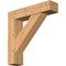 Ekena Millwork Traditional Block Smooth Bracket w/ Offset Brace, Western Red Cedar, 7 1/2"W x 32"D x 32"H BKT0806X32X32TRA05SWR - alternate 1